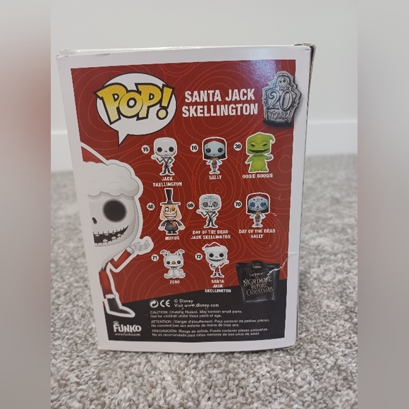 Santa Jack Skellington Funko Pop #72 Vinyl Figure - Picture 3 of 5